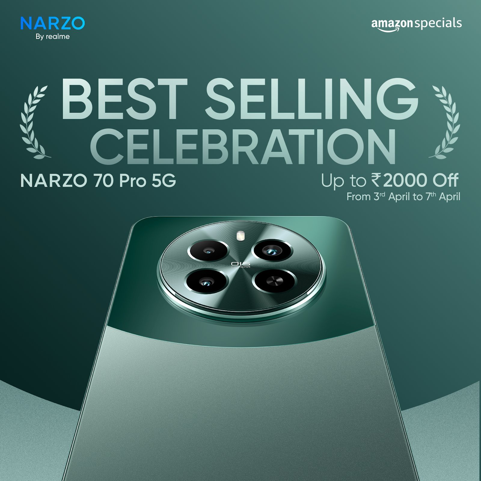 realme announces ‘Best-Selling Celebration’ offers on the latest realme NARZO smartphones starting from 3rd April on realme.com and Amazon.in