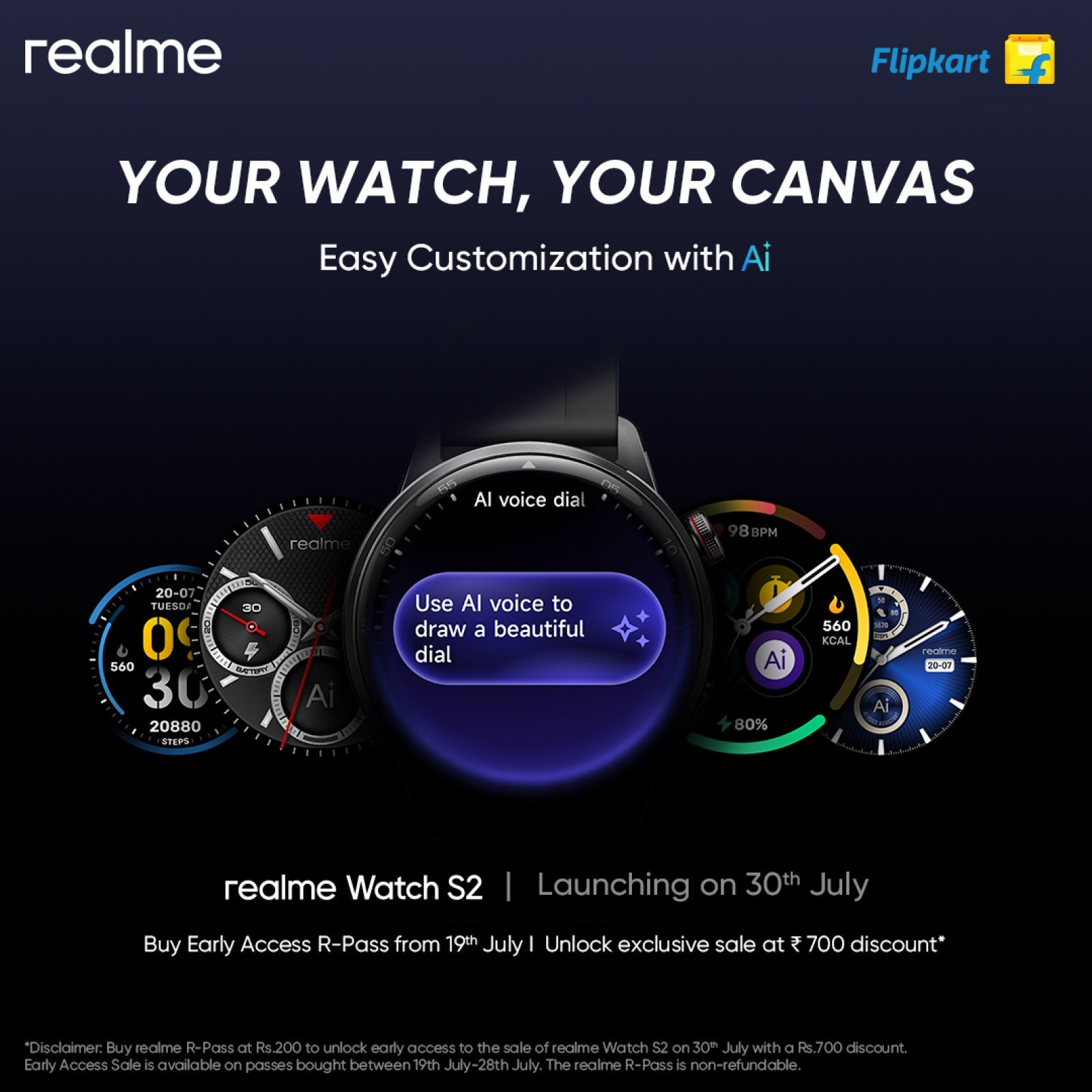 realme announces 'Early Bird offer' for realme Watch S2 on 19th July on realme.com & Flipkart